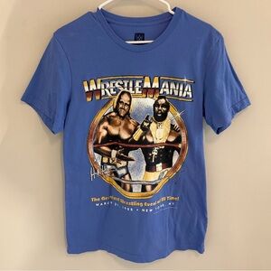 Vintage WWE WrestleMania 1985 Hulk Hogan Mr. T Graphic T-Shirt.